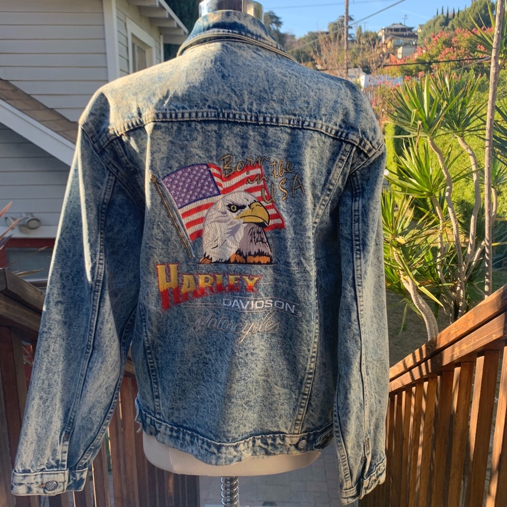Vintage Harley Davidson Jean jacket